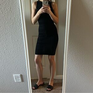 Bebe Black crochet dress